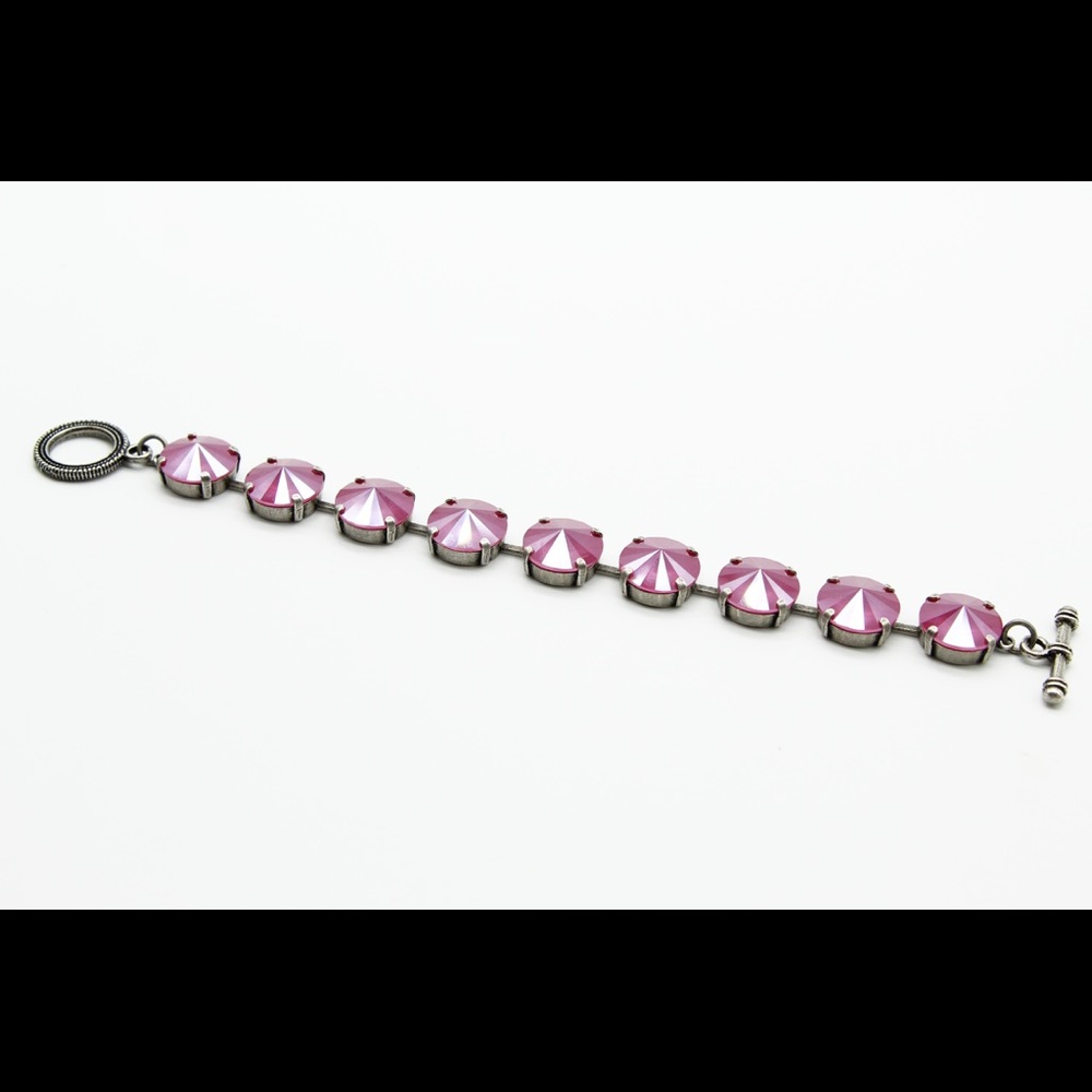 Classic Palm Beach Pink Luxury Statement Bracelet. - Picture 2 of 3